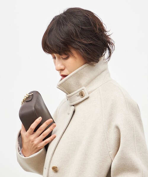 NOLLEY’S Sophi(ノーリーズソフィ)の「ステンカラー2WAYハーフコート(ステンカラーコート・レディース・ネイビー/ベージュ/チャコールグレー・36/38)」の7枚目の写真