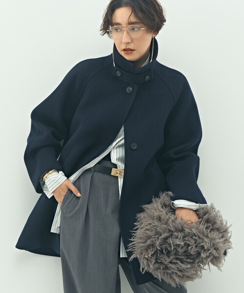 セール】ステンカラー2WAYハーフコート（ステンカラーコート