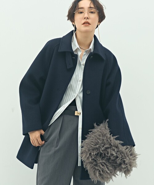 セール】ステンカラー2WAYハーフコート（ステンカラーコート