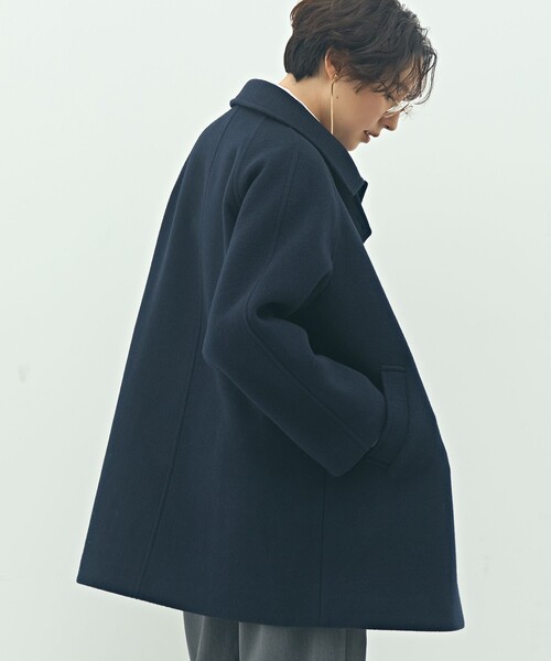 専用★美品✴AP STUDIO ネイビーハーフコート 美品✴AP STUDIO ネイビーハーフコート