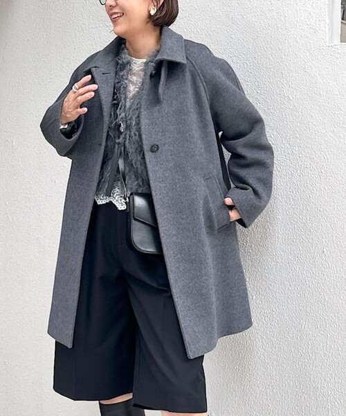 セール】ステンカラー2WAYハーフコート（ステンカラーコート