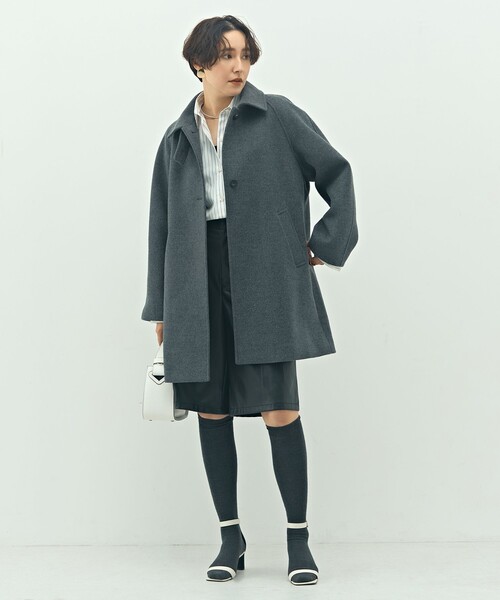 ステンカラー2WAYハーフコート（ステンカラーコート）｜NOLLEY'S Sophi