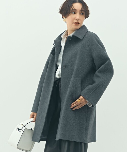 セール】ステンカラー2WAYハーフコート（ステンカラーコート