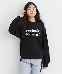 QUNTSTYLE（キュントスタイル）の「ロゴ刺しゅうパール付きＴシャツ（Tシャツ/カットソー・キッズ）」