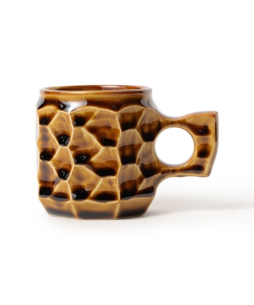 TOKYO CULTUART by BEAMS（トウキョウカルチャートバイビームス）の「AKIHIRO WOODWORKS × ONE KILN / jincup Ceramic M WoodGraze（グラス/マグカップ/タンブラー・レディース・ブラウン・ONE SIZE）」の7枚目の写真
