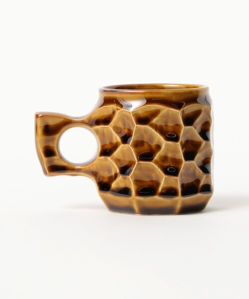 TOKYO CULTUART by BEAMS（トウキョウカルチャートバイビームス）の「AKIHIRO WOODWORKS × ONE KILN / jincup Ceramic M WoodGraze（グラス/マグカップ/タンブラー・レディース・ブラウン・ONE SIZE）」の8枚目の写真
