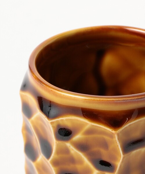 TOKYO CULTUART by BEAMS（トウキョウカルチャートバイビームス）の「AKIHIRO WOODWORKS × ONE KILN / jincup Ceramic M WoodGraze（グラス/マグカップ/タンブラー・レディース・ブラウン・ONE SIZE）」の10枚目の写真