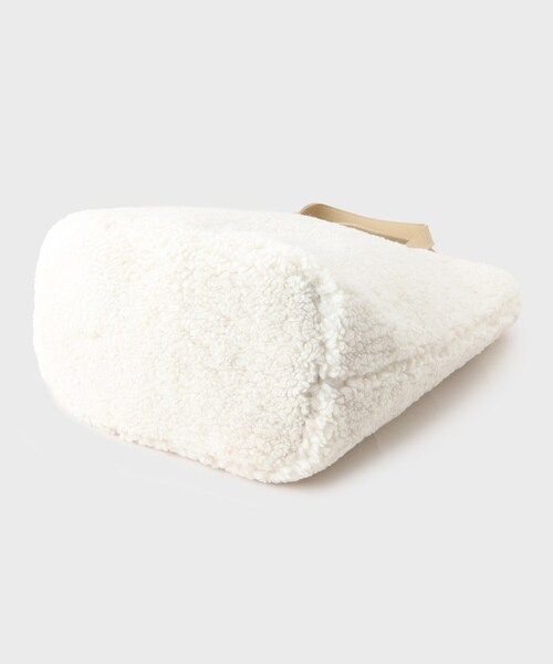 GALLEST（ギャレスト）の「ボアトート（トートバッグ・レディース・ダークブラウン系4/オフホワイト/ブラック・00）」の9枚目の写真