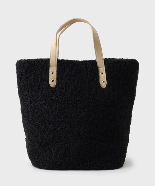 GALLEST（ギャレスト）の「ボアトート（トートバッグ・レディース・ダークブラウン系4/オフホワイト/ブラック・00）」の16枚目の写真