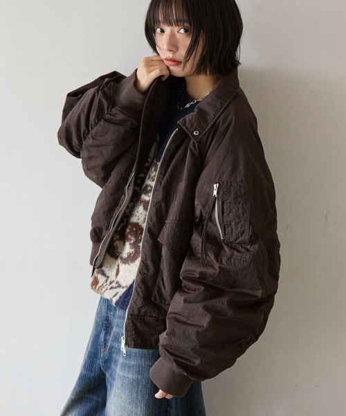 19ss ミリタリーブルゾン セール】《UNISEX》ナカワタミリタリーブルゾン（ブルゾン）｜PBLIM