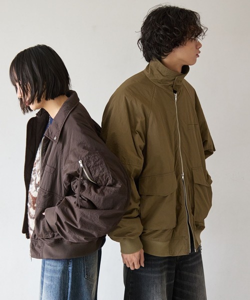 PBLIM（ページボーイリム）の「《UNISEX》ナカワタミリタリーブルゾン（ブルゾン・レディース・ブラック/カーキ/ブラウン・SMALL/MEDIUM）」の20枚目の写真