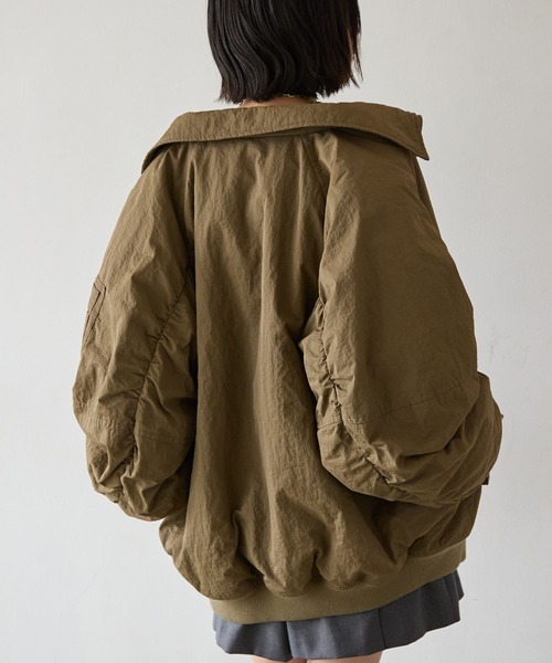 PBLIM（ページボーイリム）の「《UNISEX》ナカワタミリタリーブルゾン（ブルゾン・レディース・ブラック/カーキ/ブラウン・SMALL/MEDIUM）」の7枚目の写真