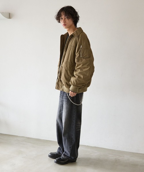 PBLIM（ページボーイリム）の「《UNISEX》ナカワタミリタリーブルゾン（ブルゾン・レディース・ブラック/カーキ/ブラウン・SMALL/MEDIUM）」の15枚目の写真