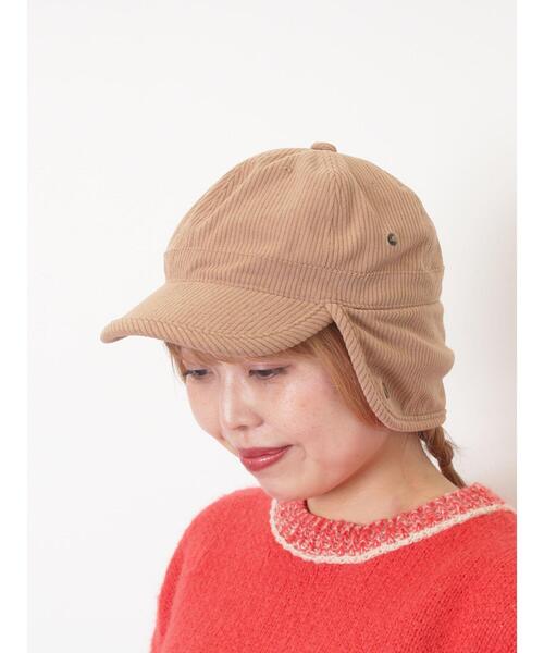 Samansa Mos2（サマンサ モスモス）の「【消臭効果】コーデュロイフライトキャップ（ハット・レディース・キャメル/オフホワイト・F）」の14枚目の写真