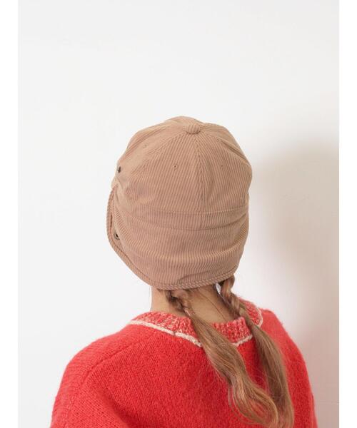 Samansa Mos2（サマンサ モスモス）の「【消臭効果】コーデュロイフライトキャップ（ハット・レディース・キャメル/オフホワイト・F）」の16枚目の写真