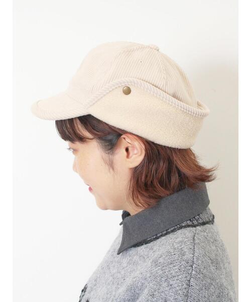 Samansa Mos2（サマンサ モスモス）の「【消臭効果】コーデュロイフライトキャップ（ハット・レディース・キャメル/オフホワイト・F）」の22枚目の写真
