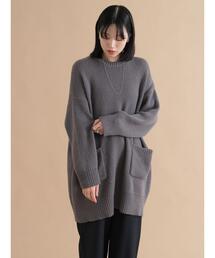 sm2rhythm | モヘヤライクニットチュニックワンピース(ワンピース)