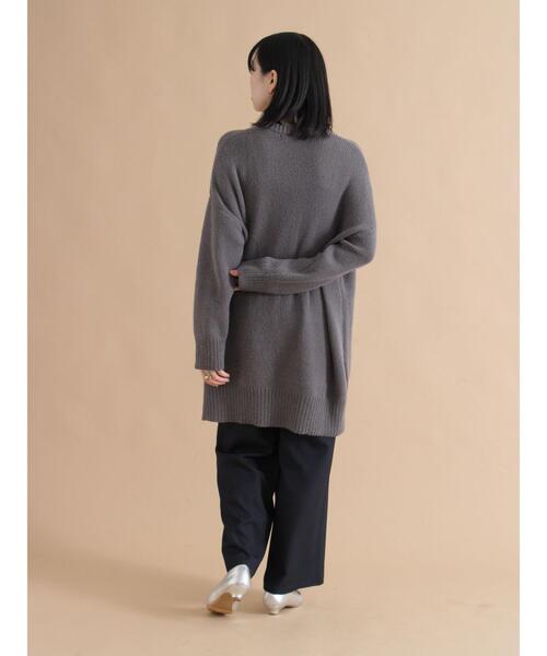 sm2rhythm（サマンサモスモスリズム）の「モヘヤライクニットチュニックワンピース（ワンピース・レディース・ブラウン/チャコールグレー・F）」の12枚目の写真