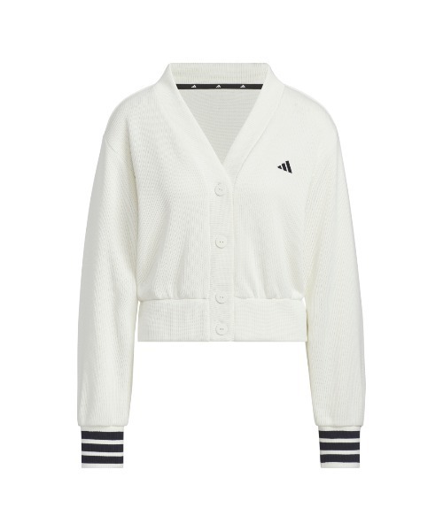 adidas（アディダス）の「【adidas×アルペン限定モデル】アディダス adidas クォーターニット ルーズフィット カーディガン（カーディガン/ボレロ・レディース・オフホワイト/ブラウン・S/M/L/XL）」の18枚目の写真