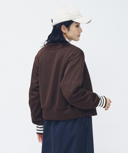adidas（アディダス）の「【adidas×アルペン限定モデル】アディダス adidas クォーターニット ルーズフィット カーディガン（カーディガン/ボレロ・レディース・オフホワイト/ブラウン・S/M/L/XL）」の11枚目の写真
