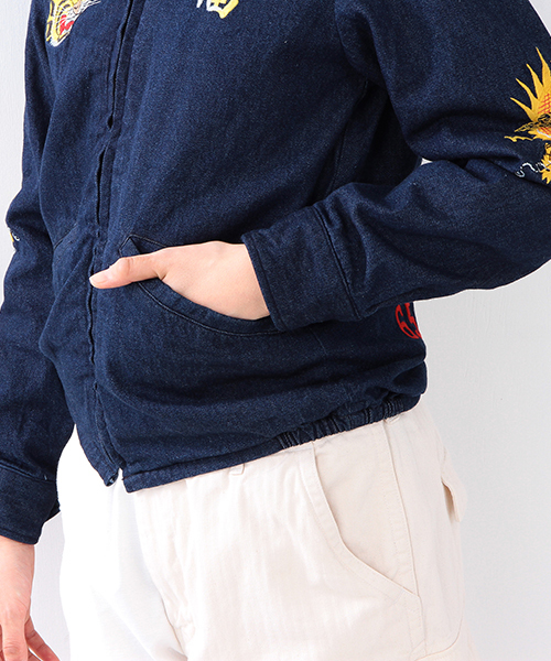 BEAMS BOY（ビームスボーイ）の「TAILOR TOYO×BEAMS BOY / VIETNAM JACKET （ブルゾン・レディース・オリーブ/ブルー系その他・ONE SIZE）」の14枚目の写真