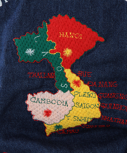 BEAMS BOY（ビームスボーイ）の「TAILOR TOYO×BEAMS BOY / VIETNAM JACKET （ブルゾン・レディース・オリーブ/ブルー系その他・ONE SIZE）」の9枚目の写真