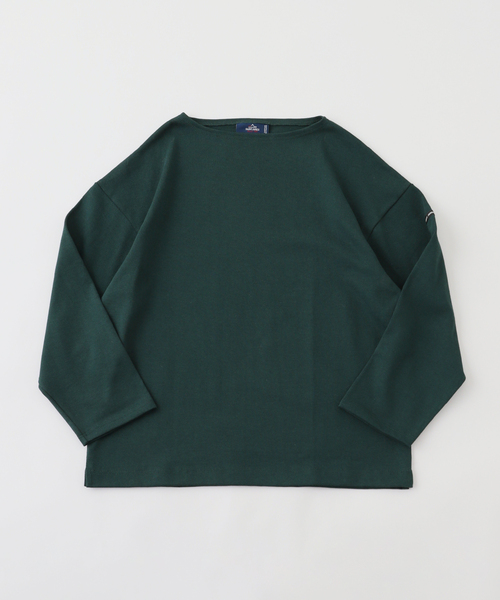 SAINT JAMES(セントジェームス)の「SAINT JAMES / セントジェームス OUESSANT LOOSE SOLID(Tシャツ/カットソー・メンズ・ブラック/グリーン/ブラウン・5/4)」の1枚目の写真