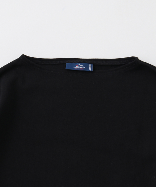 SAINT JAMES(セントジェームス)の「SAINT JAMES / セントジェームス OUESSANT LOOSE SOLID(Tシャツ/カットソー・メンズ・ブラック/グリーン/ブラウン・5/4)」の5枚目の写真