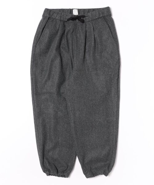 Revo.（レボ）の「Revo. メルトン 裾ドローコード スラックス ワイドパンツ（スラックス・メンズ・ブラック/カーキ/グレー・1/2）」の8枚目の写真