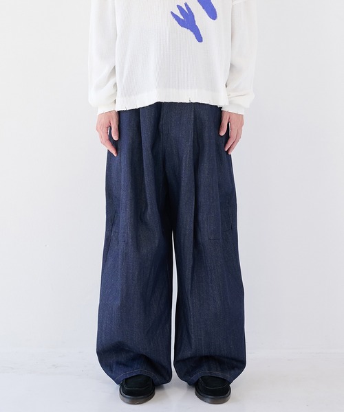 SHINYAKOZUKA（シンヤコヅカ）の「【SHINYAKOZUKA/シンヤコズカ】別注 Hi BAGGY DENIM（デニムパンツ・メンズ・インディゴブルー/ブラック・M/S/XS）」の15枚目の写真