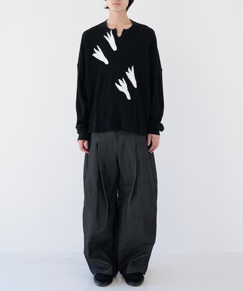 SHINYAKOZUKA（シンヤコヅカ）の「【SHINYAKOZUKA/シンヤコズカ】別注 Hi BAGGY DENIM（デニムパンツ・メンズ・インディゴブルー/ブラック・M/S/XS）」の5枚目の写真