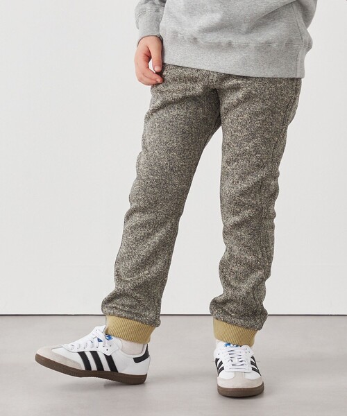 Gramicci(グラミチ)の「GRAMiCCi:〈洗濯機可能〉フリース リブ パンツ (130cm) <KIDS>(その他パンツ・キッズ・ナチュラル/ダークグレー・130)」の1枚目の写真