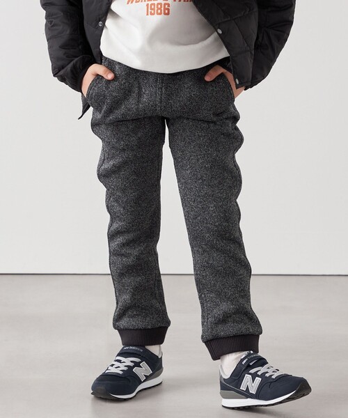 Gramicci(グラミチ)の「GRAMiCCi:〈洗濯機可能〉フリース リブ パンツ (130cm) <KIDS>(その他パンツ・キッズ・ナチュラル/ダークグレー・130)」の2枚目の写真