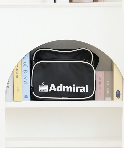 Admiral(アドミラル)の「Admiral アクセントロゴショルダーバッグ(ショルダーバッグ・メンズ・ブラック/ホワイト・FREE)」の1枚目の写真