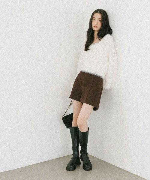Heather（ヘザー）の「ツイードコンパクトBAG　607264（ショルダーバッグ・レディース・ブラック/アイボリー・ONE SIZE）」の5枚目の写真