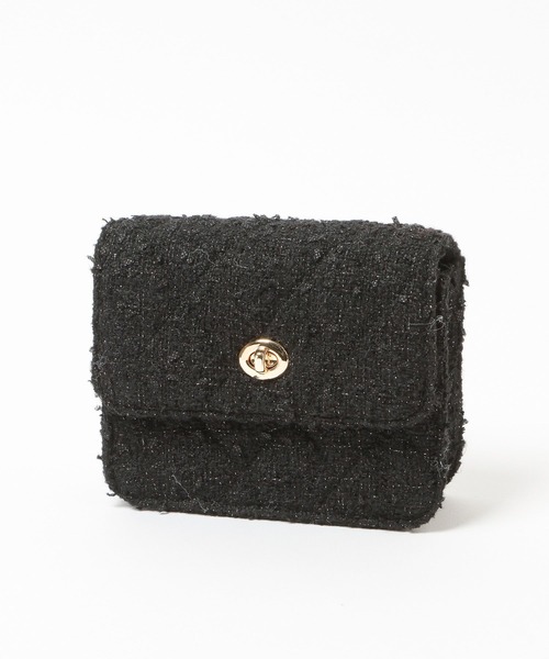 Heather（ヘザー）の「ツイードコンパクトBAG　607264（ショルダーバッグ・レディース・ブラック/アイボリー・ONE SIZE）」の13枚目の写真