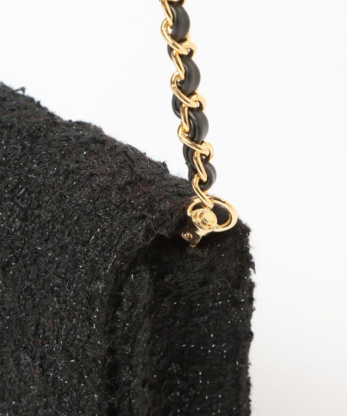Heather（ヘザー）の「ツイードコンパクトBAG　607264（ショルダーバッグ・レディース・ブラック/アイボリー・ONE SIZE）」の18枚目の写真
