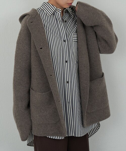 セール】【HERITANOVUM】ニットフーディコート（その他アウター