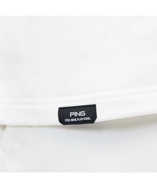 PING（ピン）の「ピン  裏起毛長袖ハイネックシャツ（シャツ/ブラウス・メンズ・ホワイト/ブラック・M/L/LL/3L）」の4枚目の写真