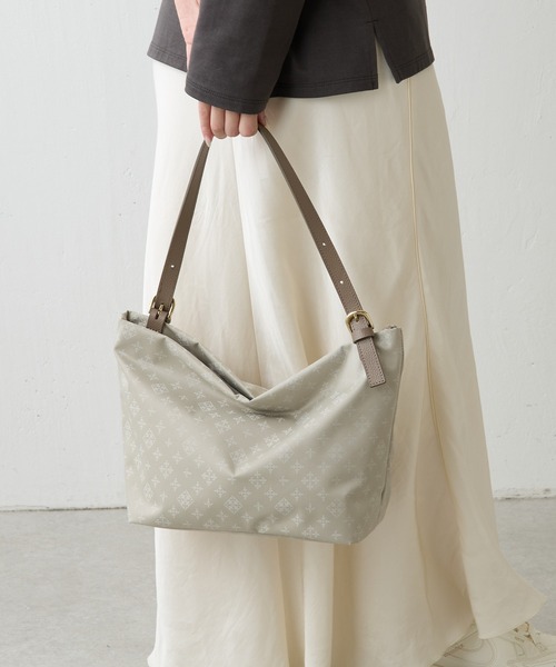 ナイロンジャガード2WAYワンハンドルトートバッグ（ショルダーバッグ