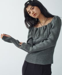 femi gather rib knit
