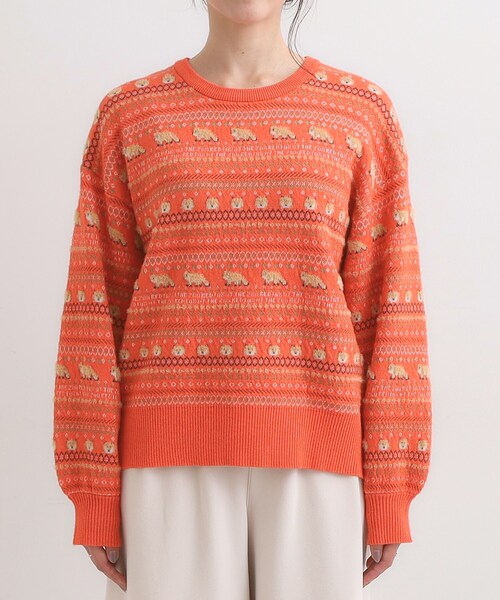 【素敵なデザイン❗️】COMME des GARÇONS 手裏剣柄 セーター セール】 ノルディック柄 カーディガン （ニット・セーター）｜COMME