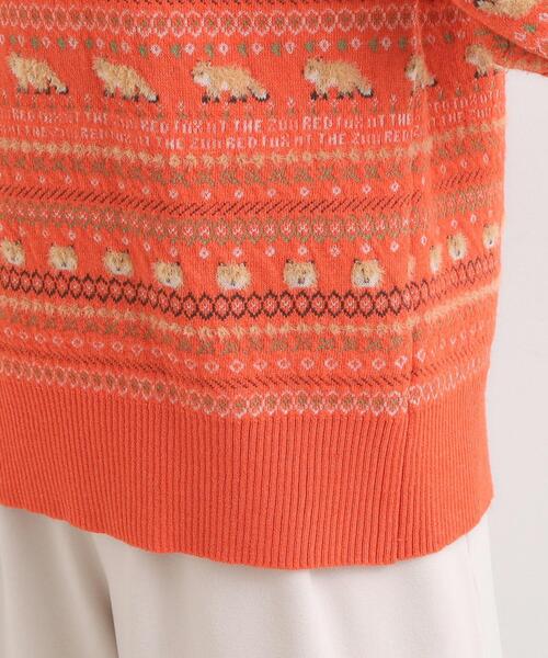 セール】【旭山動物園応援商品】ノルディック柄 モールニット（ニット