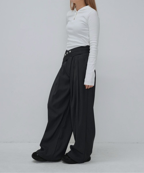 Enewd nina(エニュードニーナ)の「リブフーディトップス(Tシャツ/カットソー・レディース・ブラック/グレー/ホワイト・FREE)」の19枚目の写真
