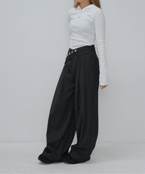 Enewd nina(エニュードニーナ)の「リブフーディトップス(Tシャツ/カットソー・レディース・ブラック/グレー/ホワイト・FREE)」の20枚目の写真