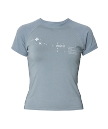 ムタ ワッフル ラグラン Tシャツ (FL-154_Sky)