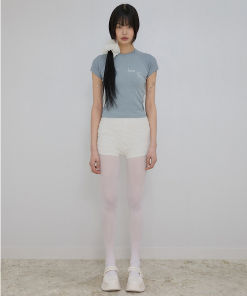 FLAREUP(フレアアップ)の「ムタ ワッフル ラグラン Tシャツ (FL-154_Sky)(Tシャツ/カットソー・レディース・スカイブルー・1/2/3)」の2枚目の写真