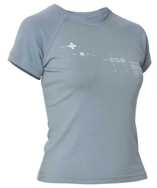 FLAREUP(フレアアップ)の「ムタ ワッフル ラグラン Tシャツ (FL-154_Sky)(Tシャツ/カットソー・レディース・スカイブルー・1/2/3)」の9枚目の写真