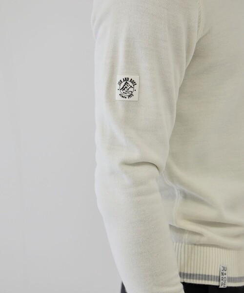 【新品】ジュンアンドロペ　長袖　ニット インターシャロゴ入り長袖ニット（ニット/セーター）｜JUN&ROPE