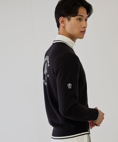 インターシャロゴ入り長袖ニット（ニット/セーター）｜JUN&ROPE